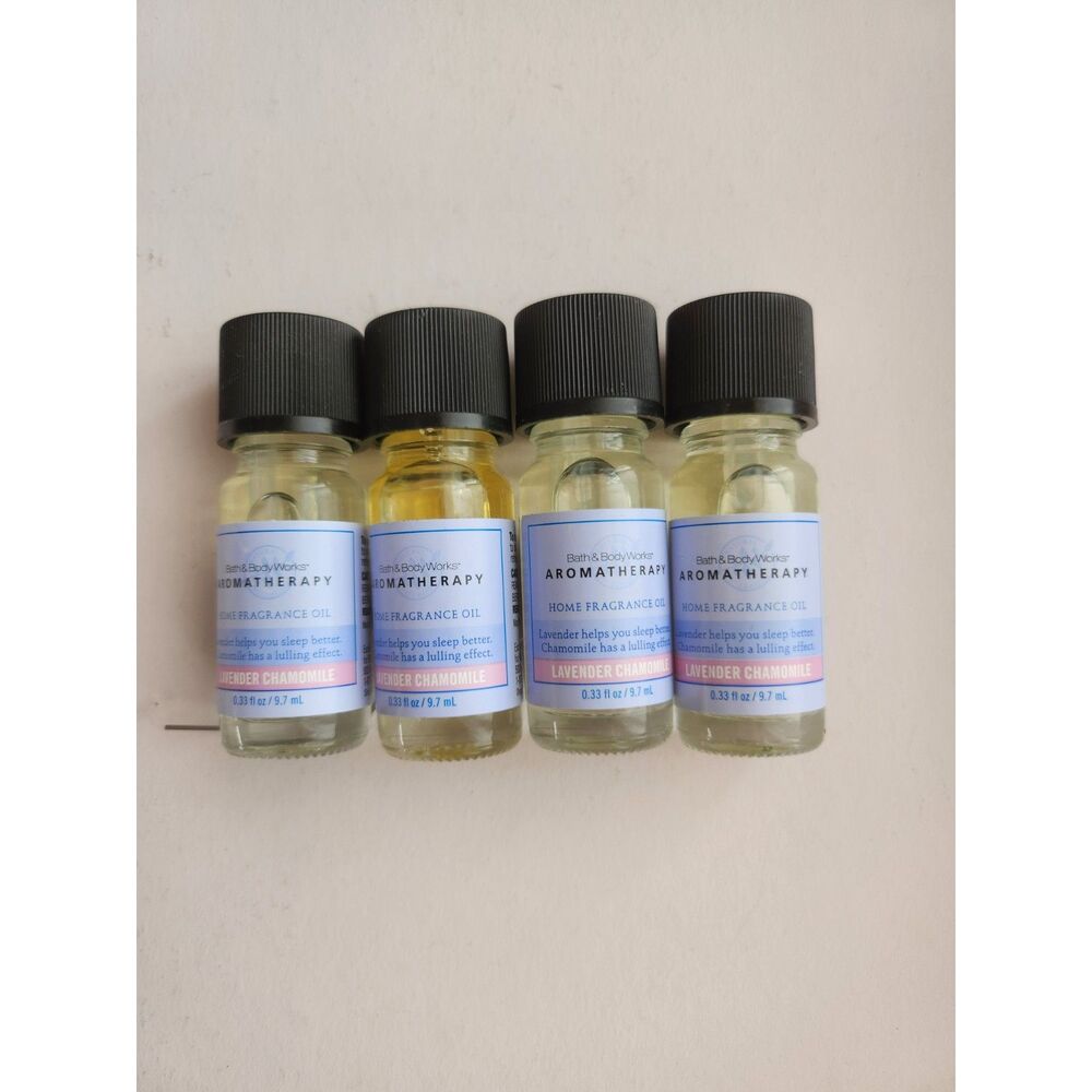 4 Bath and Body Works Fragrance Oils Lavender Chamomile B28